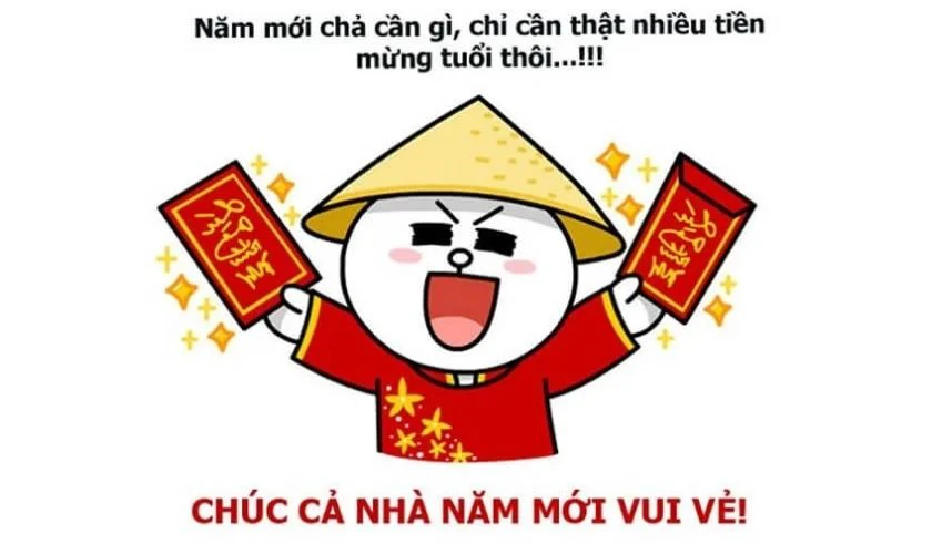 Sticker Tết 2026 Bính Ngọ hài hước