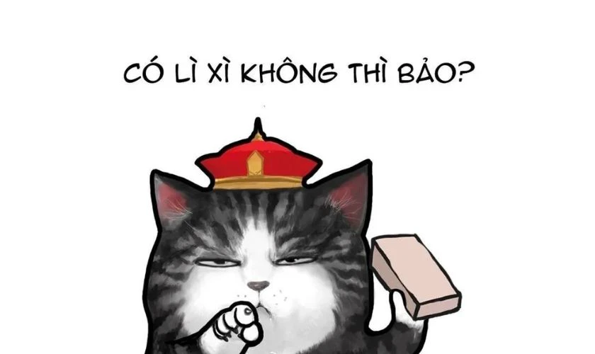 Sticker đòi lì xì