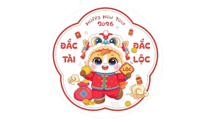 Sticker chúc mừng 2026 dùng cho Viber