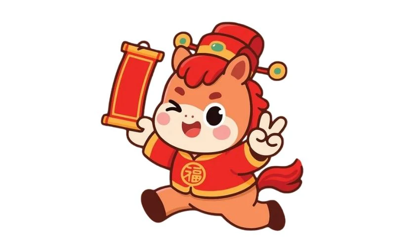 Sticker Tết 2026 dùng trong thiết kế