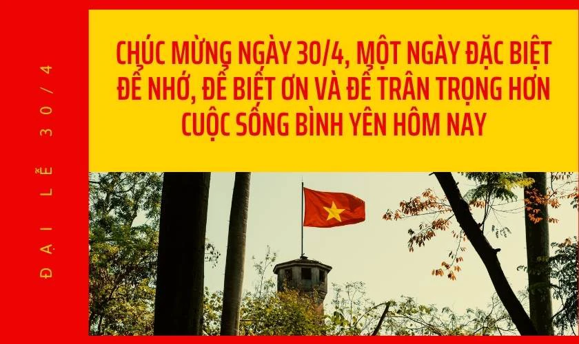 Caption, STT 30/4 1/5 chúc mừng Đại lễ