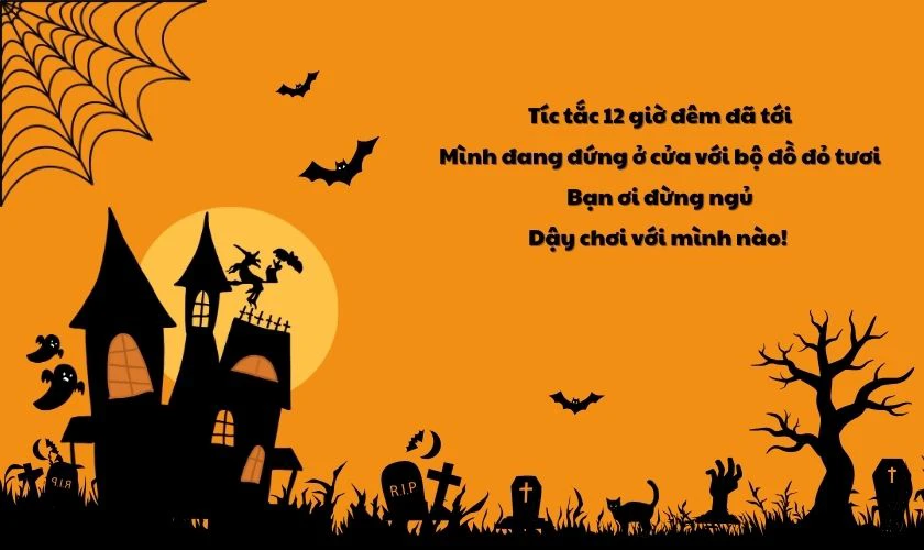 STT Halloween rùng rợn dọa bạn bè