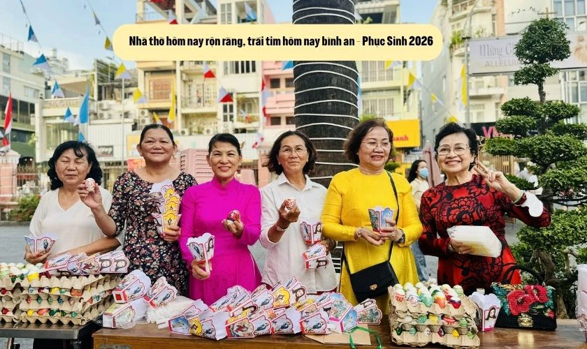 Caption, STT đăng ảnh Lễ Phục sinh 2026 tại nhà thờ