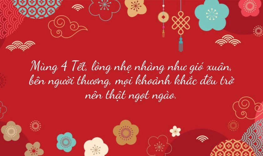 STT mùng 4 Tết 2025 ngọt ngào thả thính bao dính