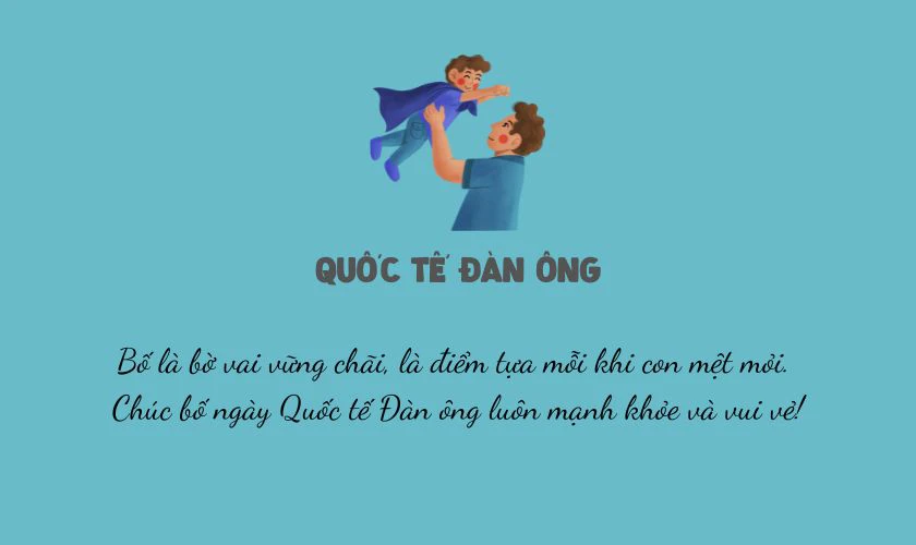 STT Quốc tế Đàn ông dành cho bố