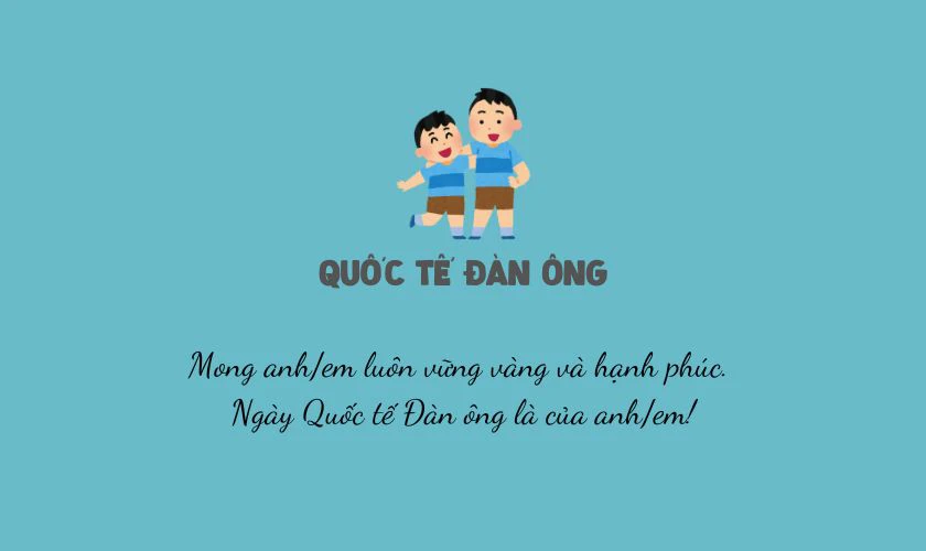 STT dành cho anh, em trai