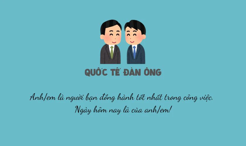 STT Quốc tế Đàn ông cho đồng nghiệp