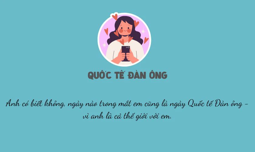 STT Quốc tế Đàn ông thả thính