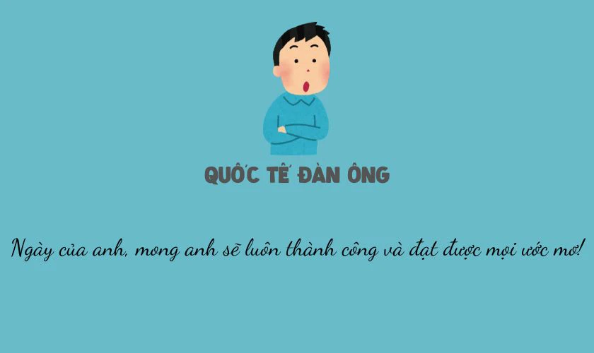 Cap chúc ngày Đàn ông ấn tượng
