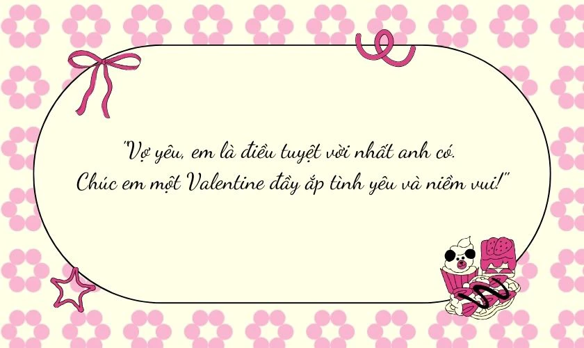 STT chúc Valentine cho vợ