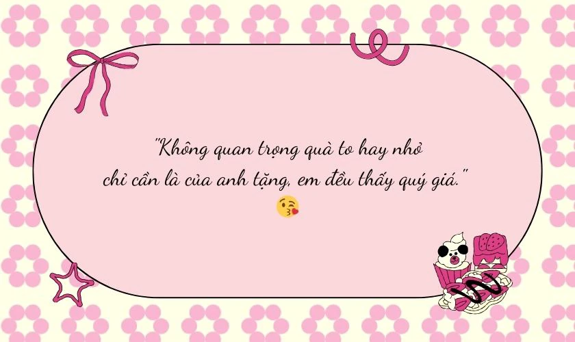 STT nhận quà Valentine cực dễ thương