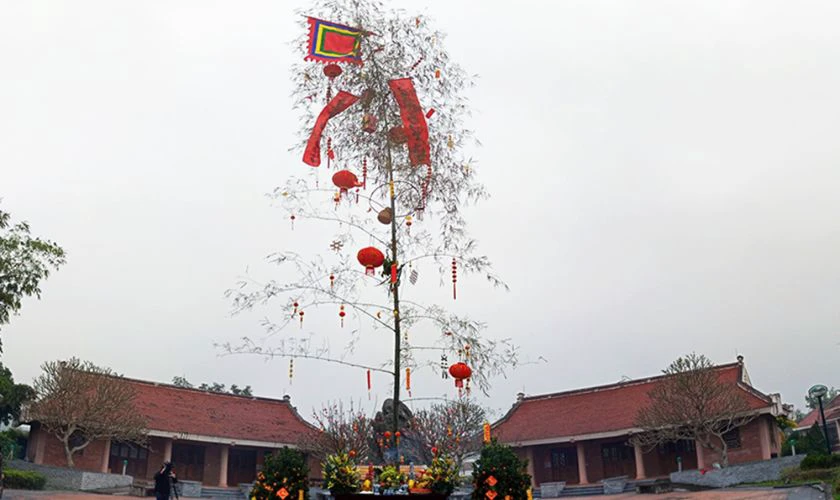 Sự Tích Cây Nêu Ngày Tết 2026 Bính Ngọ Cho Bé, Trẻ Mầm Non Hình Ảnh Cây Nêu Truyền Thống 2026