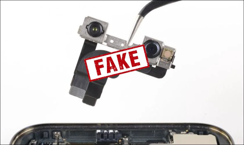 Máy đã thay camera không chính hãng, lắp ráp sai kỹ thuật