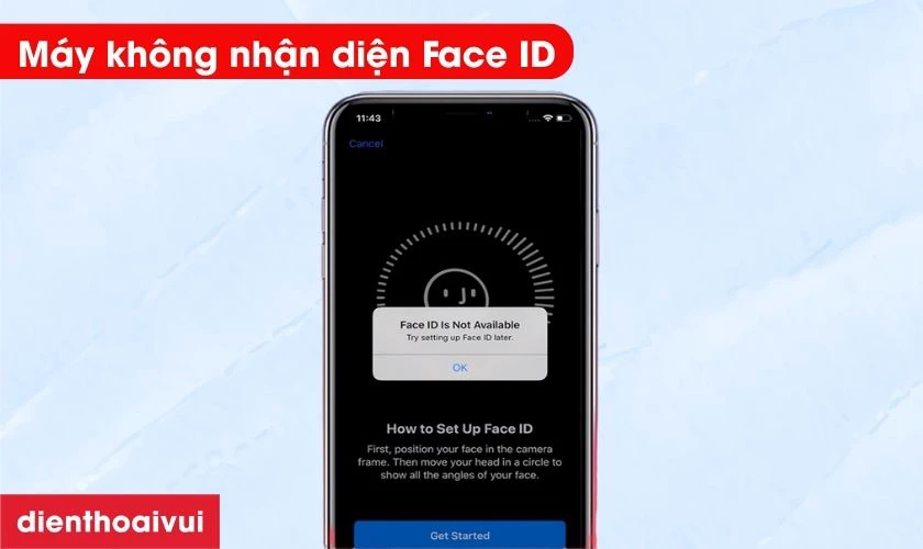 Dấu hiệu iPhone 14 Pro Max bị hư Face ID