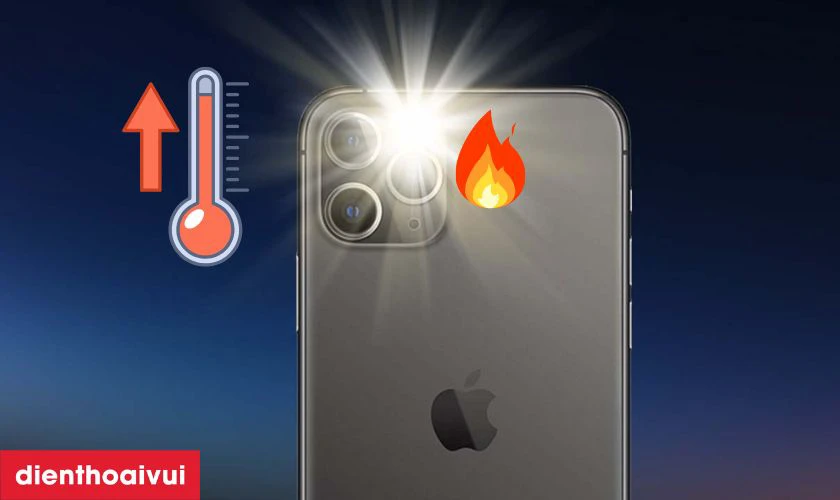 Lỗi đèn flash hoặc bị nóng sau khi chụp