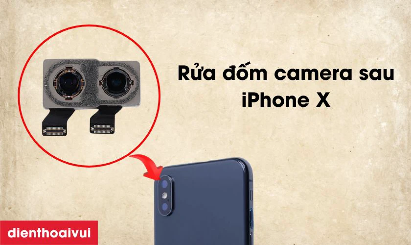 Quy trình làm sạch cụm camera sau bằng thiết bị chuyên dụng