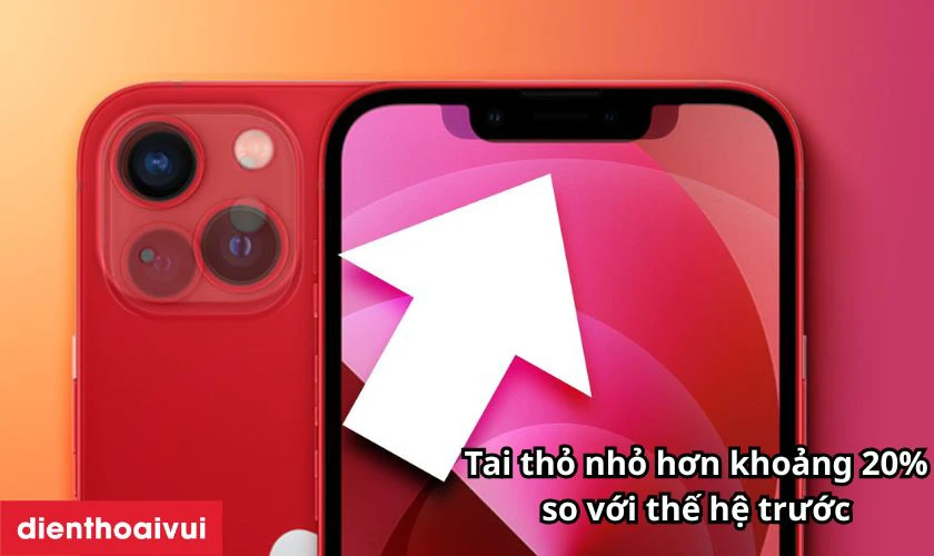 Sự thay đổi đ&aacute;ng kể tr&ecirc;n Face ID của iPhone 13 Mini
