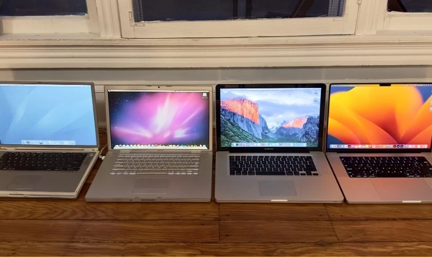 Dòng máy và đời MacBook quyết định giá sửa