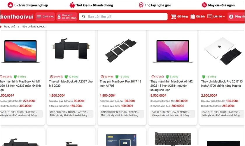 Khi bạn cần sửa MacBook, hãy ưu tiên những nơi báo giá rõ ràng