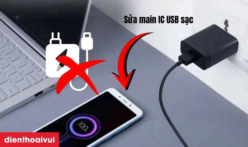 Sửa main IC USB sạc Xiaomi