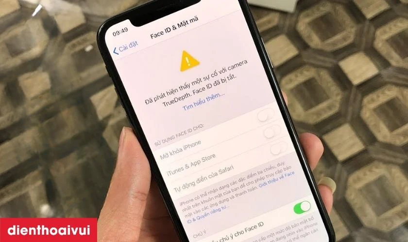 D&acirc;́u hi&ecirc;̣u c&acirc;̀n sửa Face ID iPhone 11 Pro?
