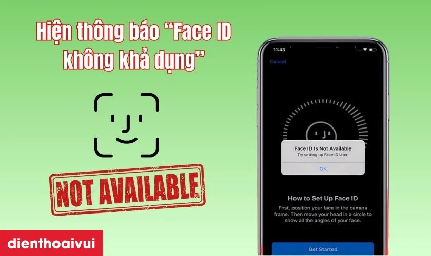 Dấu hiệu iPhone 13 Pro Max bị hư face ID