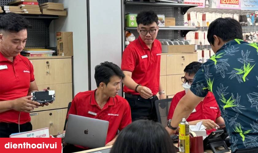 Quy trình sửa main - IC audio iPhone 16 Pro Max tại Điện Thoại Vui