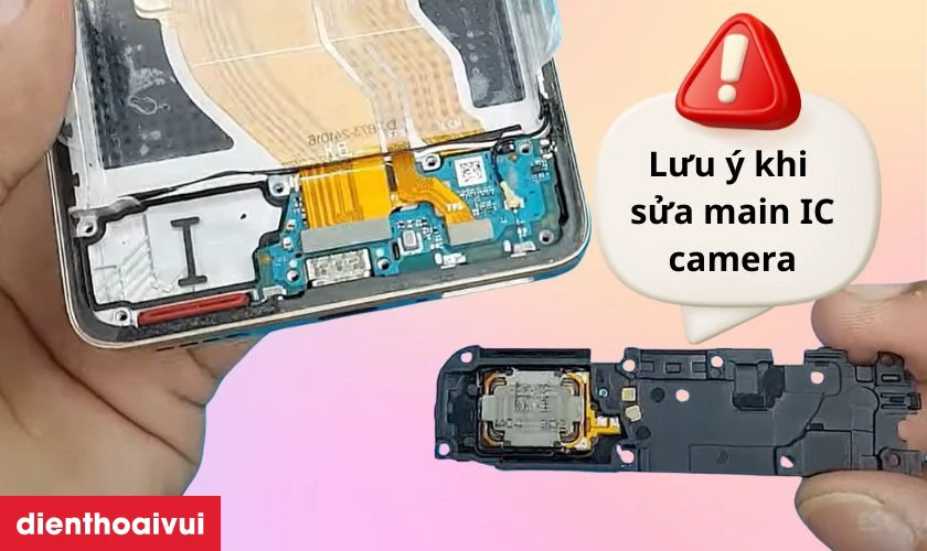 Những lưu &yacute; khi sửa main IC camera điện thoại