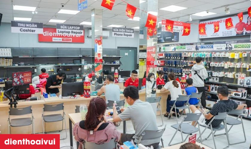 Quy tr&igrave;nh sửa main - IC camera iPhone Air tại Điện Thoại Vui