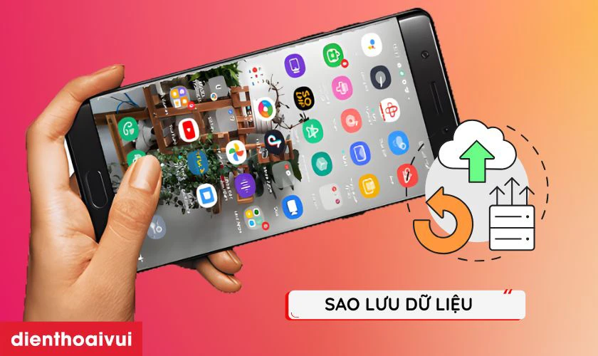 Sao lưu dữ liệu điện thoại trước khi sửa