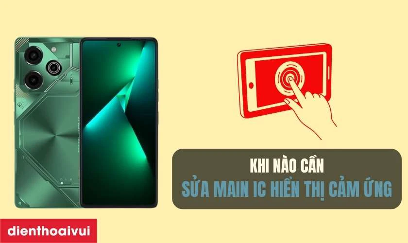 Khi n&agrave;o cần sửa main IC hiển thị cảm ứng điện thoại Tecno?