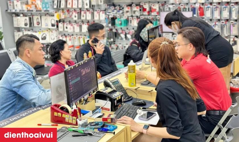 Quy tr&igrave;nh sửa main - IC hiển thị cảm ứng iPhone