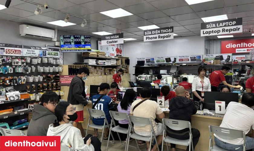 Địa chỉ sửa main - IC m&agrave;n h&igrave;nh iPhone 14 Plus uy t&iacute;n Điện Thoại Vui