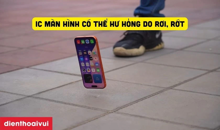 Rơi rớt khiến main - IC m&agrave;n h&igrave;nh iPhone 17 Pro bị hư