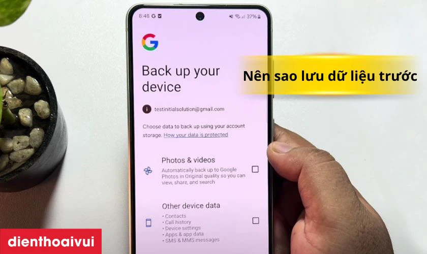 Sao lưu dữ liệu trước khi sửa main ic nguồn