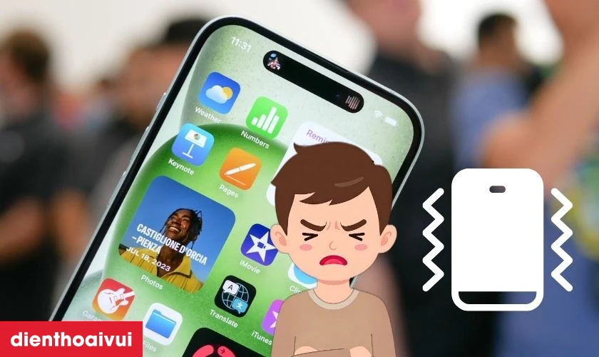 Dấu hiệu iPhone 15 bị hỏng IC rung