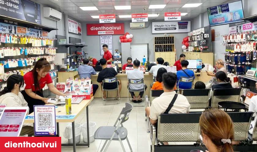 Quy tr&igrave;nh sửa main - IC rung iPhone 17 Pro Max tại Điện Thoại Vui