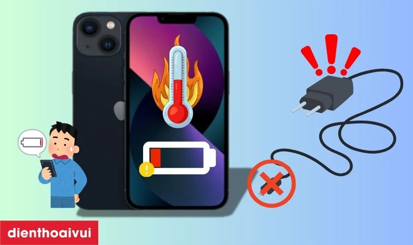 Dấu hiệu iPhone 13 Mini bị hư IC sạc