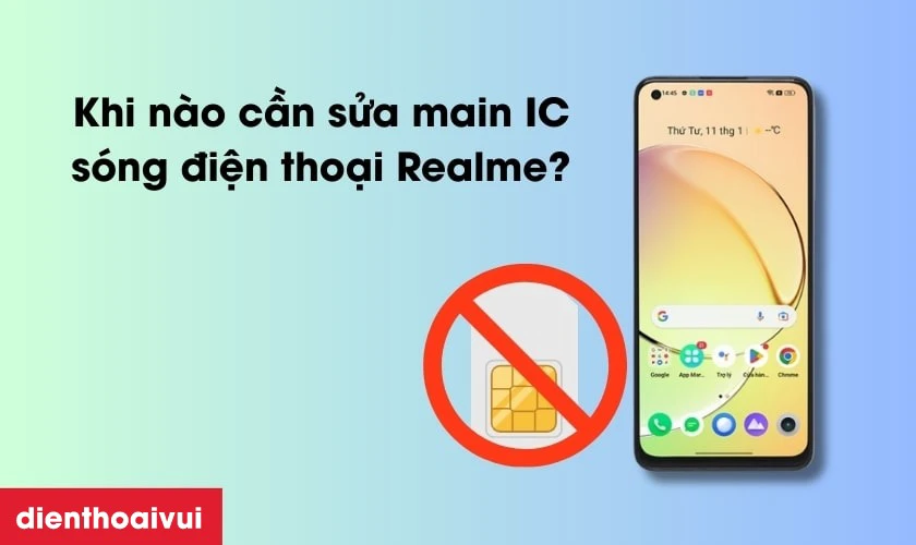 Sửa main IC s&oacute;ng điện thoại Realme