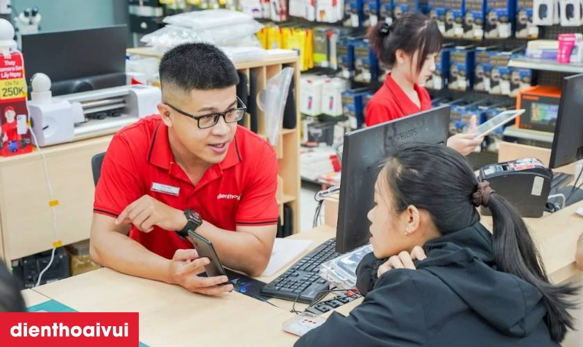 Quy trình sửa main - IC sóng iPhone 14 Pro tại Điện Thoại Vui