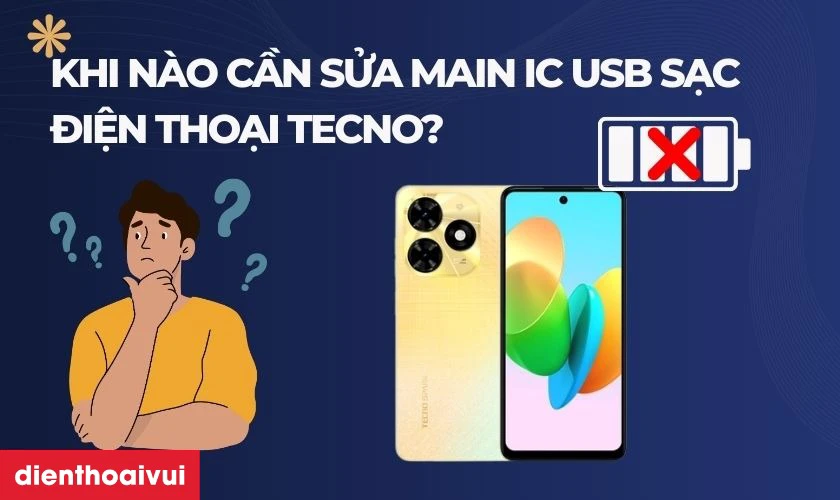 Sửa main IC USB sạc điện thoại Tecno