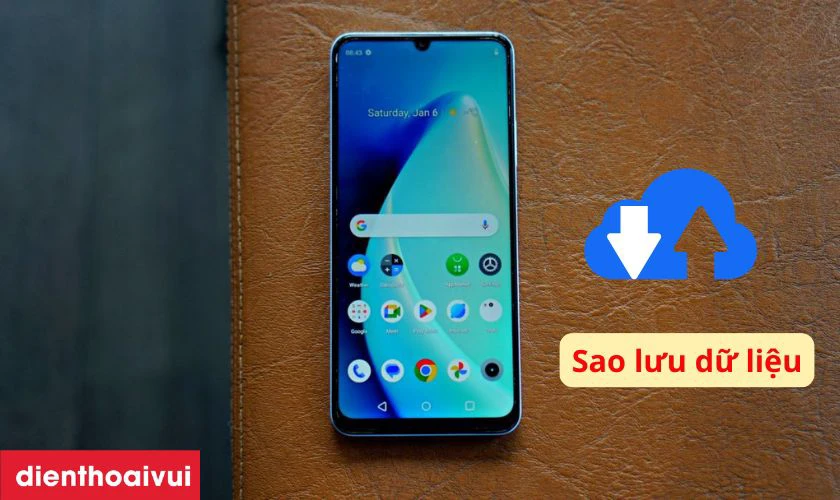 Sao lưu dữ liệu trước khi sửa