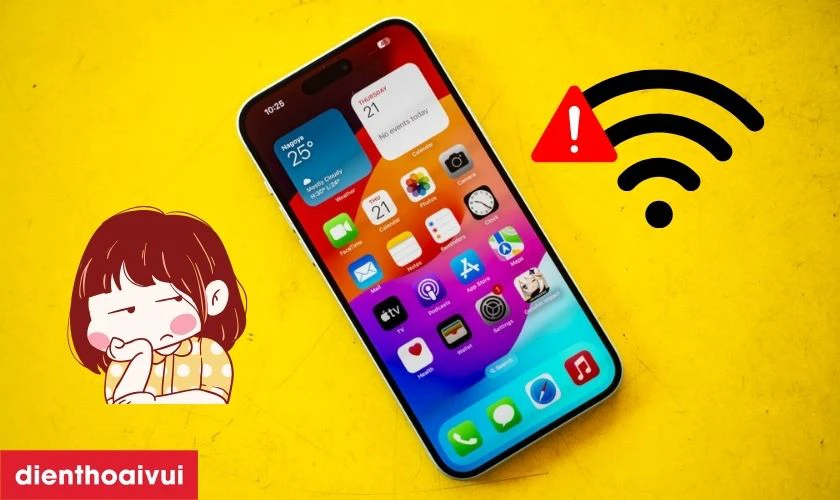 Dấu hiệu iPhone 15 bị hỏng IC wifi