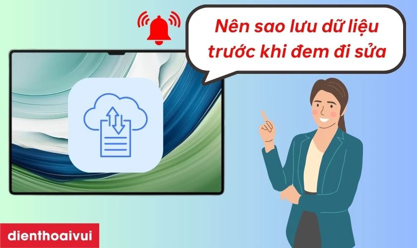 Sao lưu dữ liệu trước khi sửa main m&aacute;y t&iacute;nh bảng