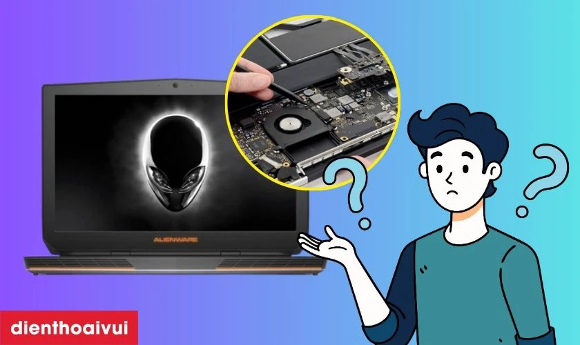 Sửa main laptop - Lỗi IC nguồn Dell Alienware 15 R2 là gì?