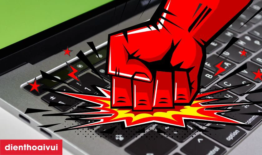Lực va đập mạnh có thể làm hỏng main MacBook