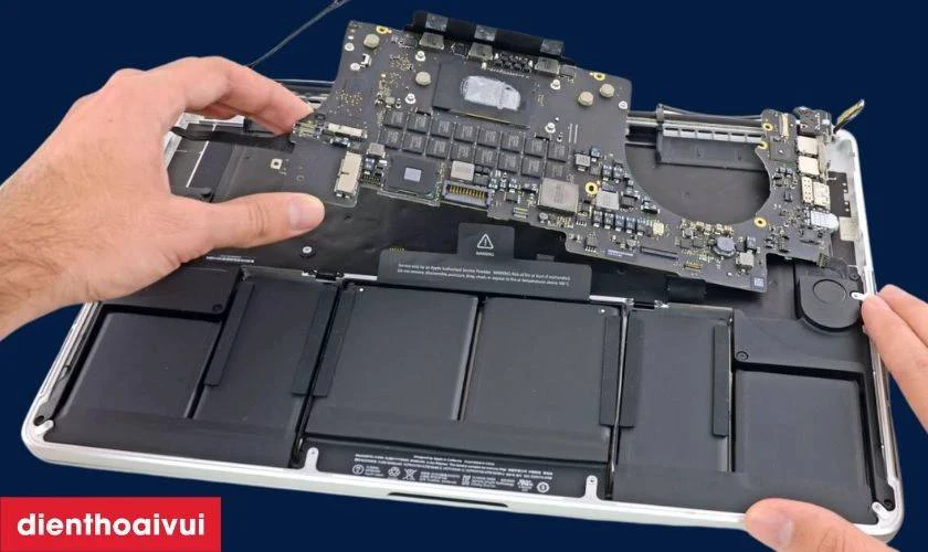 Quy trình sửa chữa mainboard MacBook lỗi trackpad