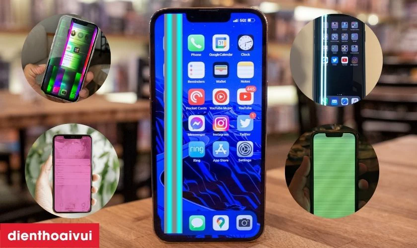 Dấu hiệu nhận biết iPhone 13 Pro bị sọc màn hình cần sửa