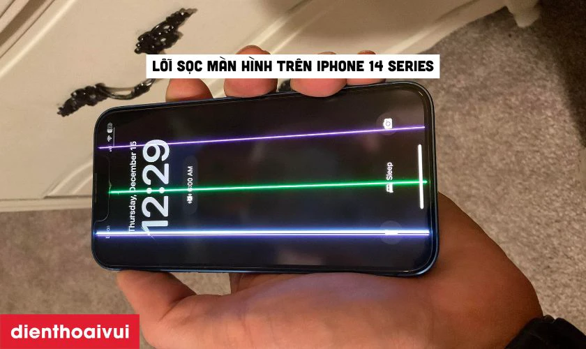 Lỗi sọc màn hình trên iPhone là tình trạng xuất hiện các vệt sọc