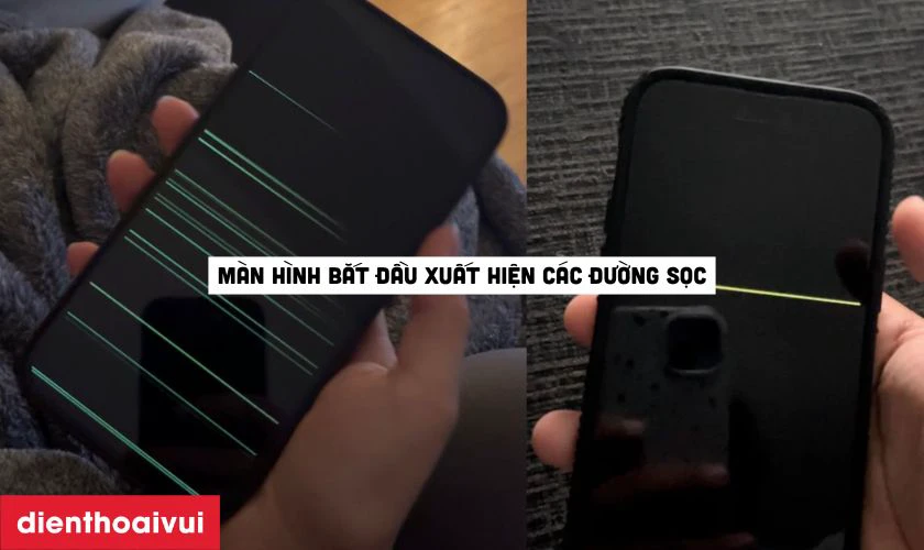 Dấu hiệu nhận biết iPhone 14 Plus bị sọc màn hình
